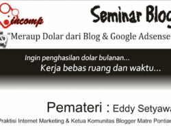 Pengalaman Mengikuti Seminar Adsense Pontianak