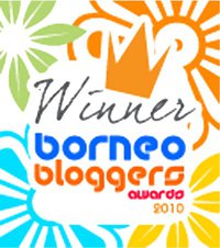 Borneo Bloggers Award 2010 Winner