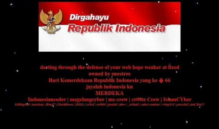 Tampilan Blogger Borneo Ketika Dideface