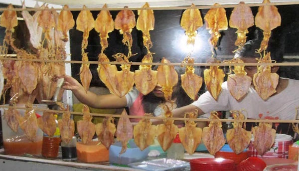 Penjual Sotong Pangkong Pontianak