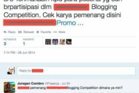 Menjadikan Lomba Blog sebagai Komoditas Sebuah Komunitas