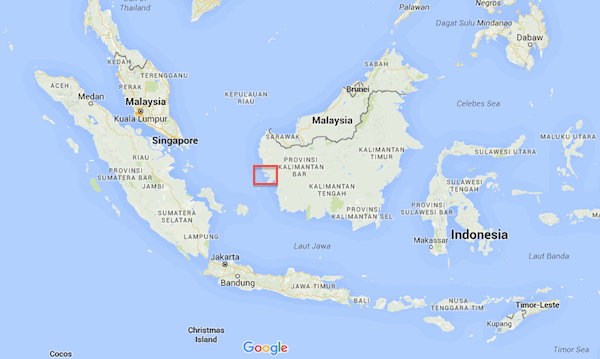 Lokasi Kota Pontianak Dilihat dari Google Maps