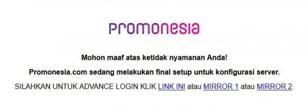 Website Promonesia Tidak Bisa Diakses