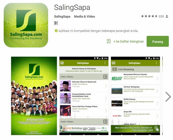 Unduh Aplikasi Android SalingSapa di Google Play Store