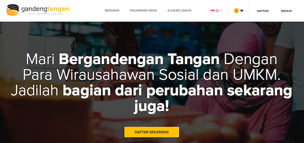 Tampilan Situs CrowdLending Pinjaman Dana untuk Usaha