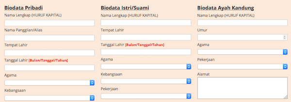 Form Pengisian Data SKCK Secara Online