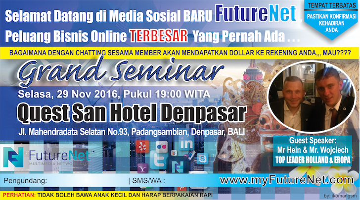 Tiket Grand Seminar Denpasar 29 Nov 2016