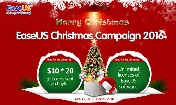 EaseUS Christmas Campaign 2016