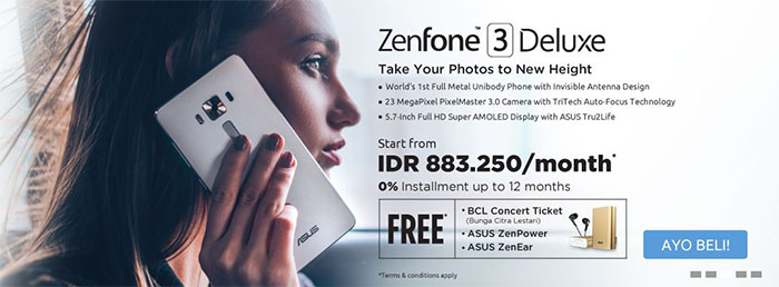 Program Promo Pre-Order ASUS ZenFone 3 Deluxe