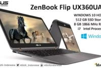 ZenBook Flip UX360UAK, Notebook Premium ASUS Terbaru Prosesor Intel Core i7