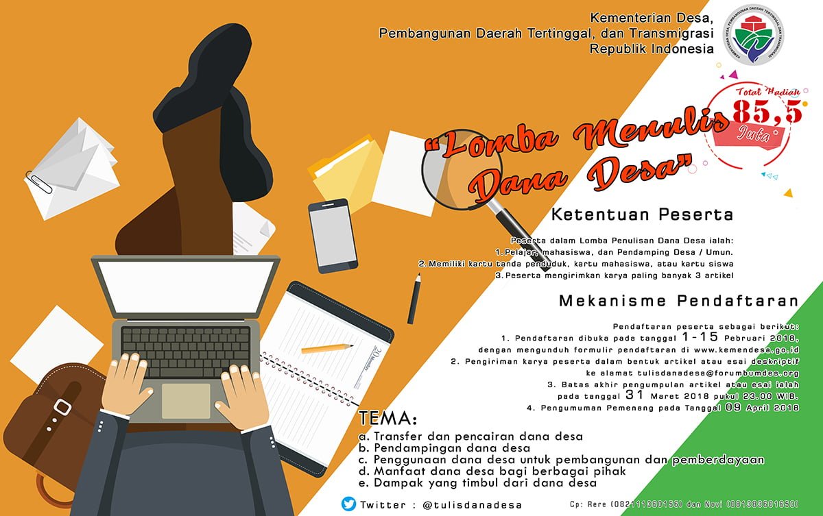 Lomba Menulis Dana Desa 2018