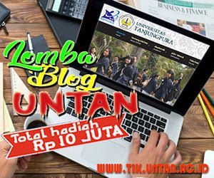 Banner Lomba Blog UNTAN Berhadiah Total 10 Jutaan Rupiah