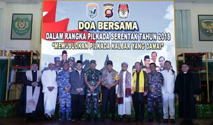 Doa Bersama dalam Rangka Pilkada Serentak 2018 Kalbar Aman dan Damai