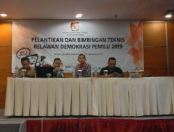 Pelantikan dan Bimtek Relawan Demokrasi Pontianak Tahun 2019