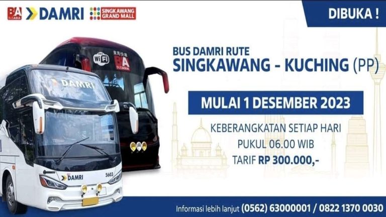 Jadwal Bus Damri Pontianak Update Tahun 2023 Beserta Harga Tiketnya