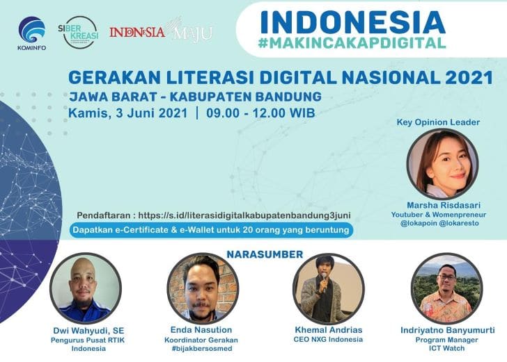 Menjadi Narasumber Nasional Gerakan Literasi Digital