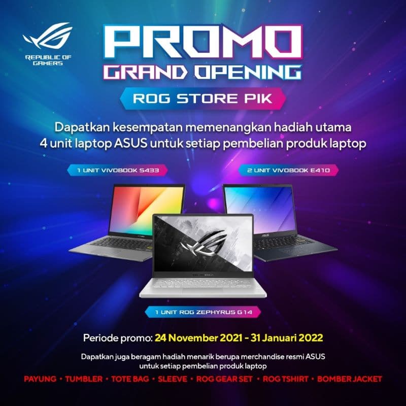 Promo Grand Opening ASUS ROG Store Terbesar di Indonesia