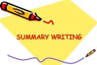 5 Useful Tips to Write a Summary