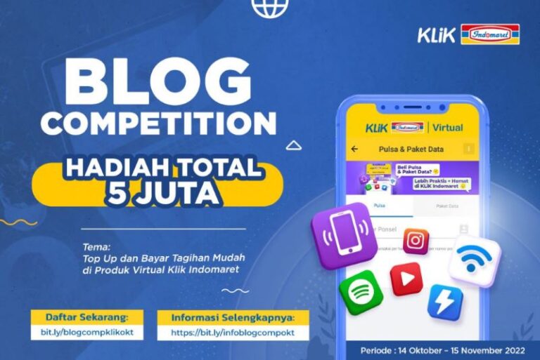 Lomba Blog Klik Indomaret Berhadiah 5 Juta Rupiah Deadline 15 November 2022