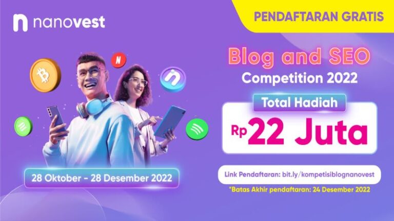 Lomba Blog dan Kontes SEO NanoVest Berhadiah Total 22 Juta Rupiah