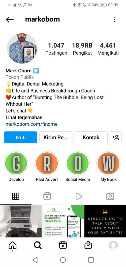 Akun Kreator Konten Instagram