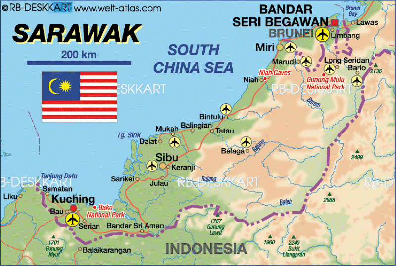 Peta Negeri Sarawak