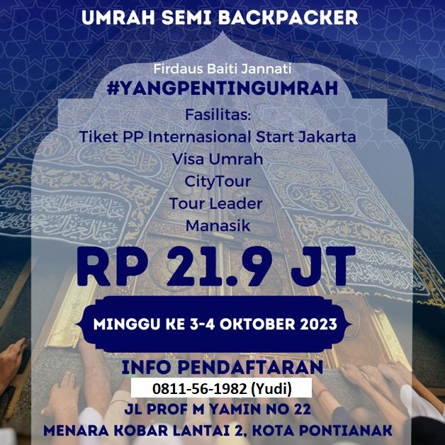 Paket Umroh Semi Backpacker 2023