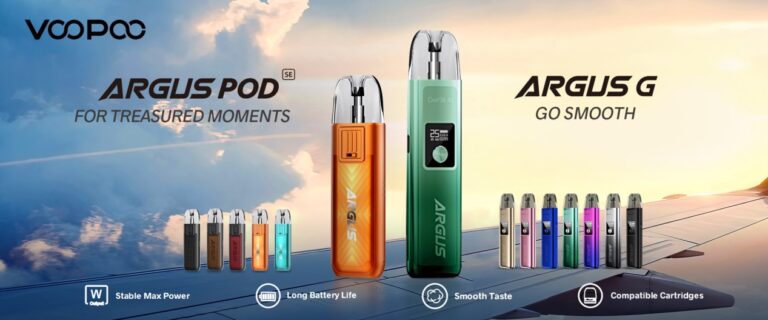 VOOPOO ARGUS G & ARGUS POD SE Resmi Dirilis dengan Rasa dan Tampilan Vaping Canggih
