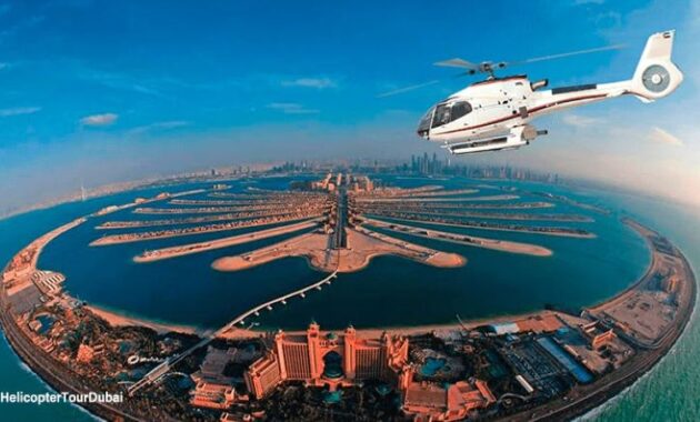 Elevate Your Dubai Experience: Dinner in the Sky and Helicopter Tour Dubai