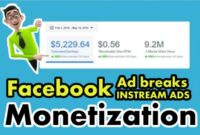 FB Ads Break, Cara Mendapatkan Uang dari Iklan Video Facebook