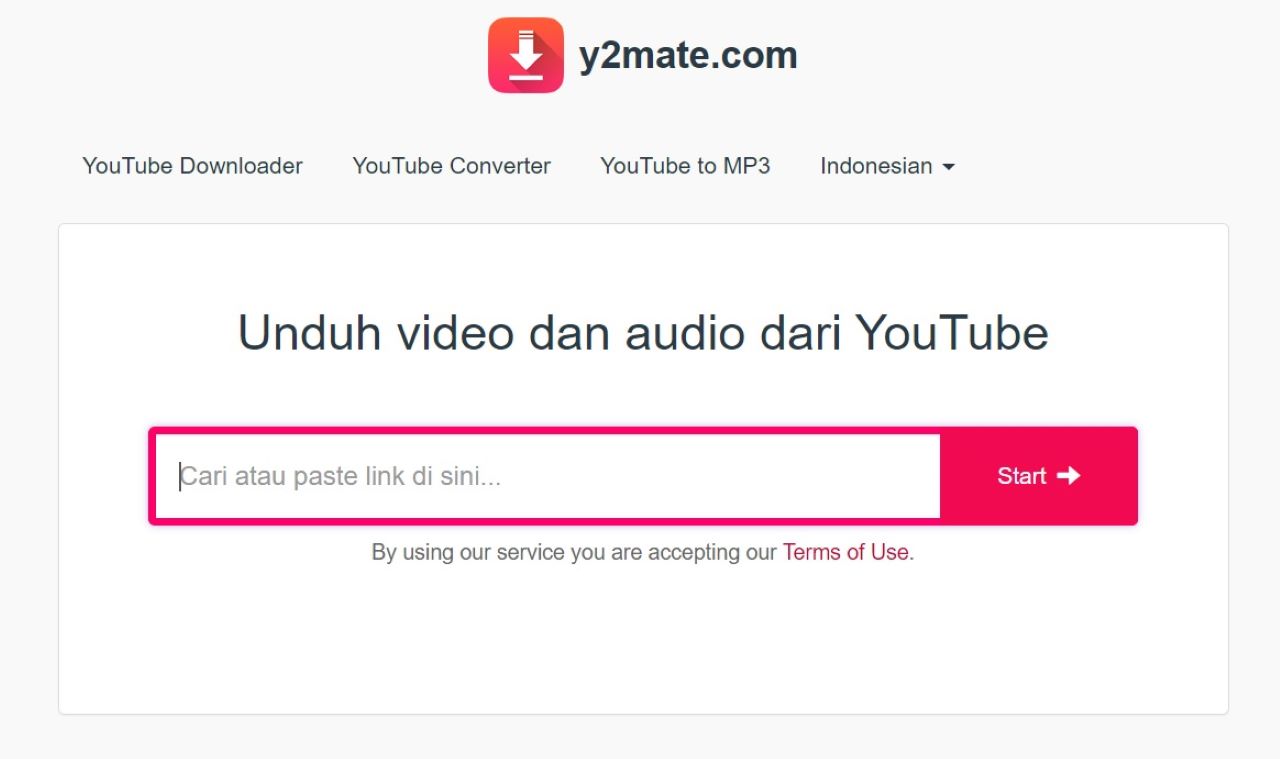 Aplikasi Download YouTube Gratis Y2Mate