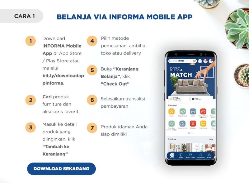 Cara Belanja Produk Informa Melalui Aplikasi