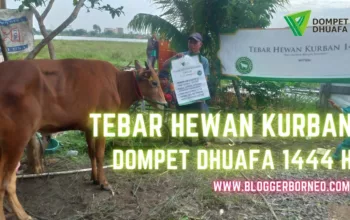 Tebar Hewan Kurban Dompet Dhuafa 1444 H Parit Sembin Kubu Raya