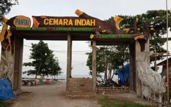 Pantai Cemara Lampung Timur, Menikmati Pesona Indah Bumei Tuwah Bepadan