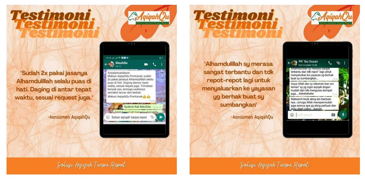 Testimoni Jasa Aqiqah Pontianak