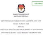 Daftar Calon Tetap Anggota DPRD Kubu Raya dalam Pemilu 2024