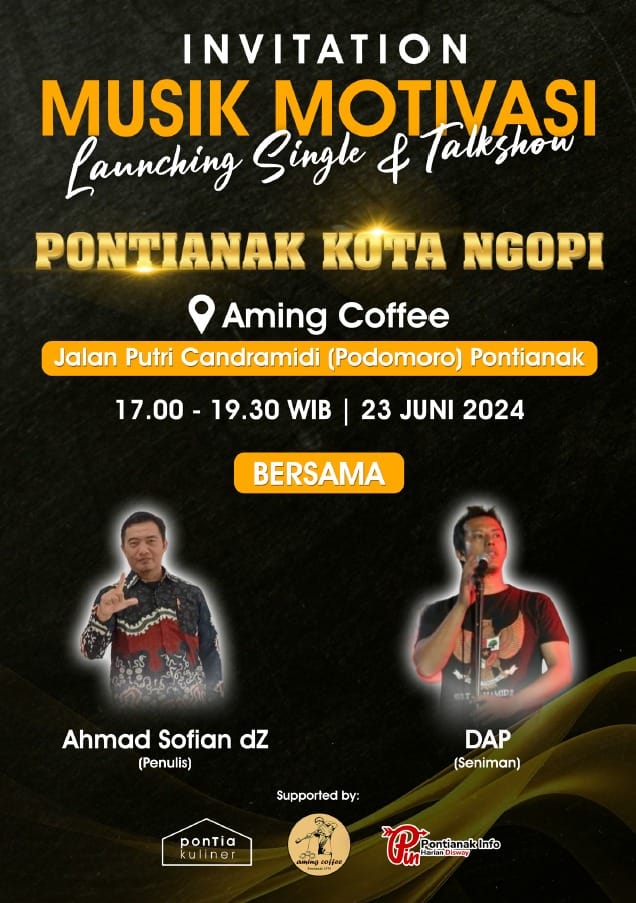 Pertunjukkan Musik dan Talkshow Sejarah Kota Pontianak di Aming Coffee Podomoro 2024