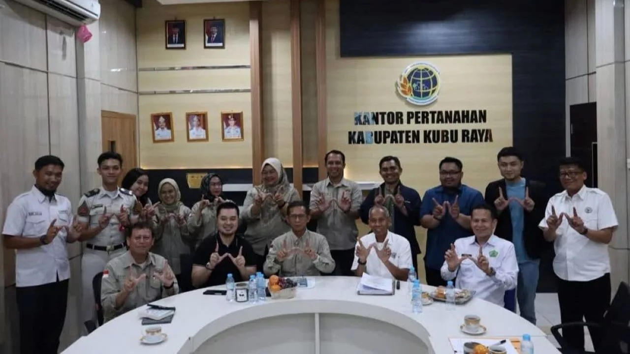 BWI Diterima Audiensi oleh Kepala BPN Kubu Raya