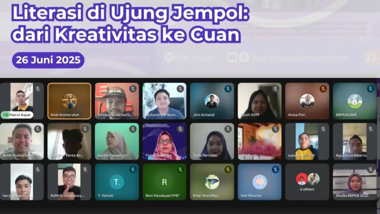 Pelatihan Literasi di Ujung Jempol oleh Balai Bahasa Provinsi Kalimantan Barat