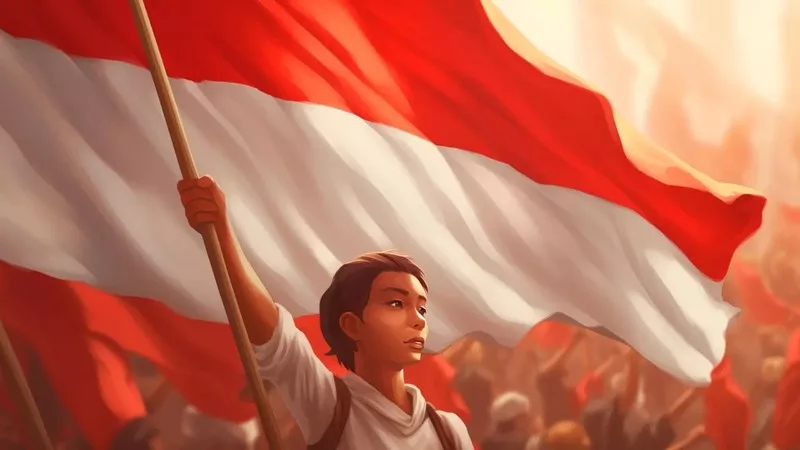 Ilustrasi Indonesia Merdeka