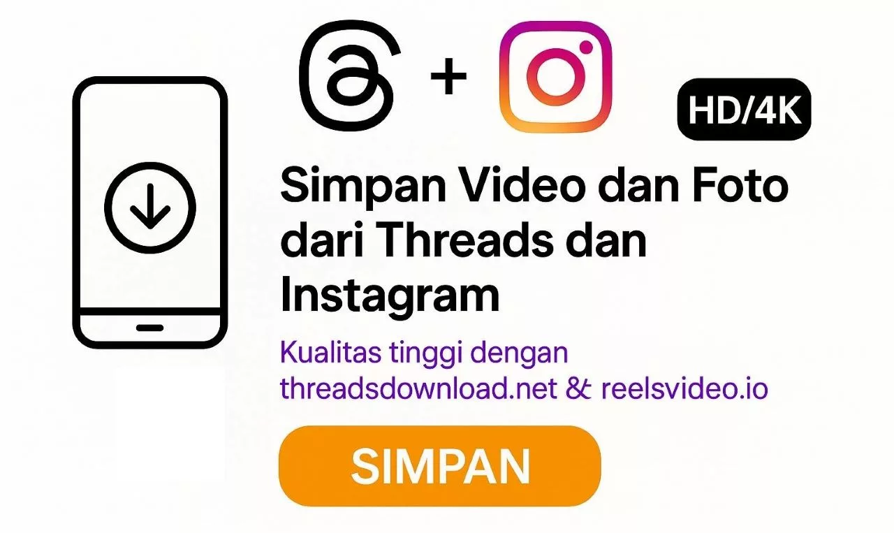 Simpan Video dan Foto dari Threads