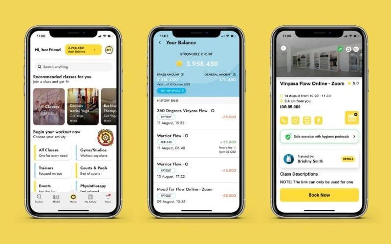Tampilan Aplikasi StrongBee