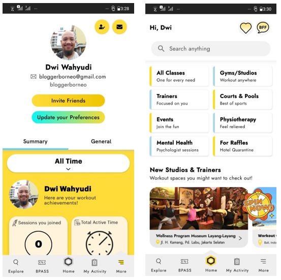 Tampilan Dashboard Aplikasi StrongBee