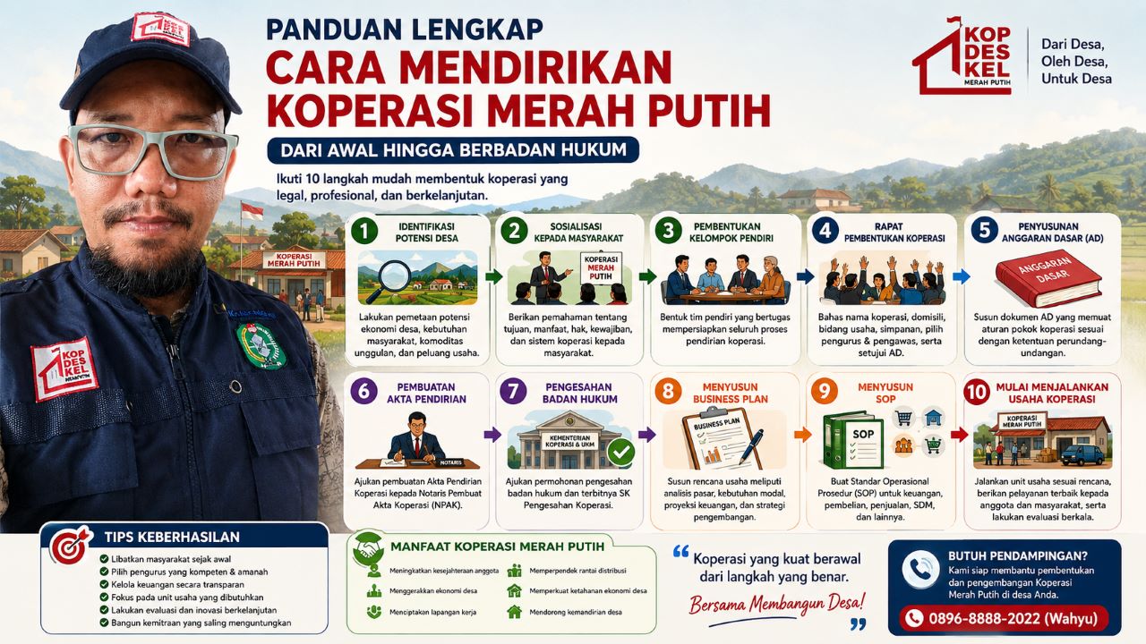 Cara Mendirikan Koperasi Merah Putih