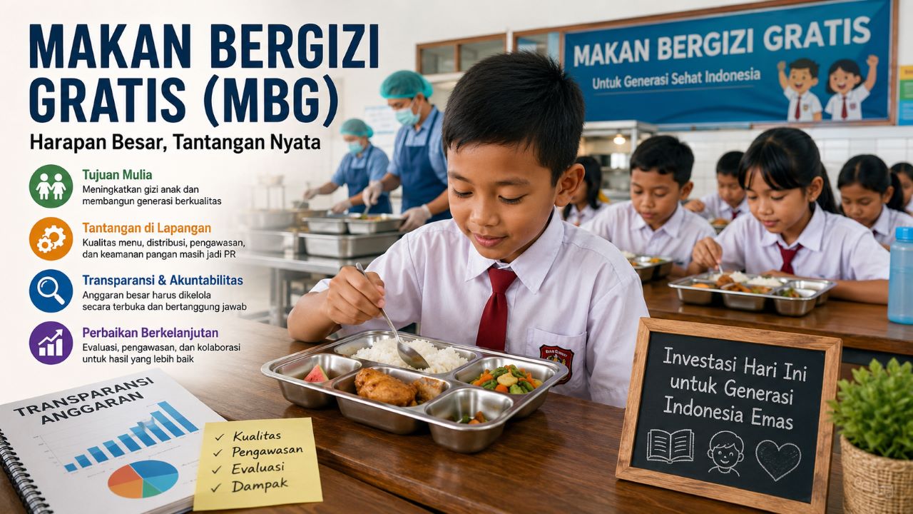 Program Makan Bergizi Gratis Harapan Dibarengi Tantangan