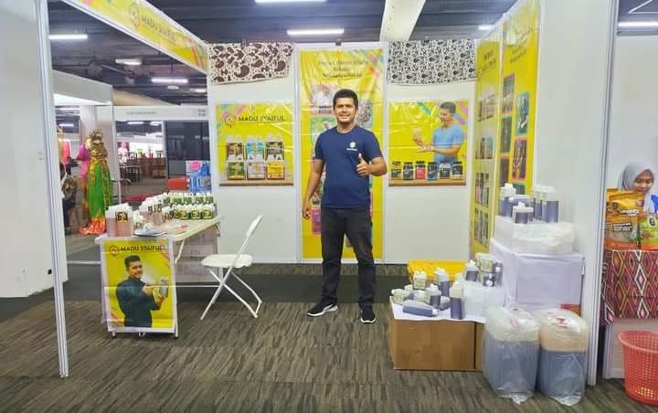 Madu Syaful Sedang Mengikuti Event Pameran UMKM di Kuching Sarawak