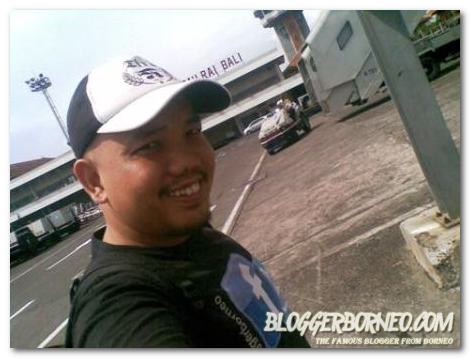 Blogger Borneo in Ngurah Rai International Airport