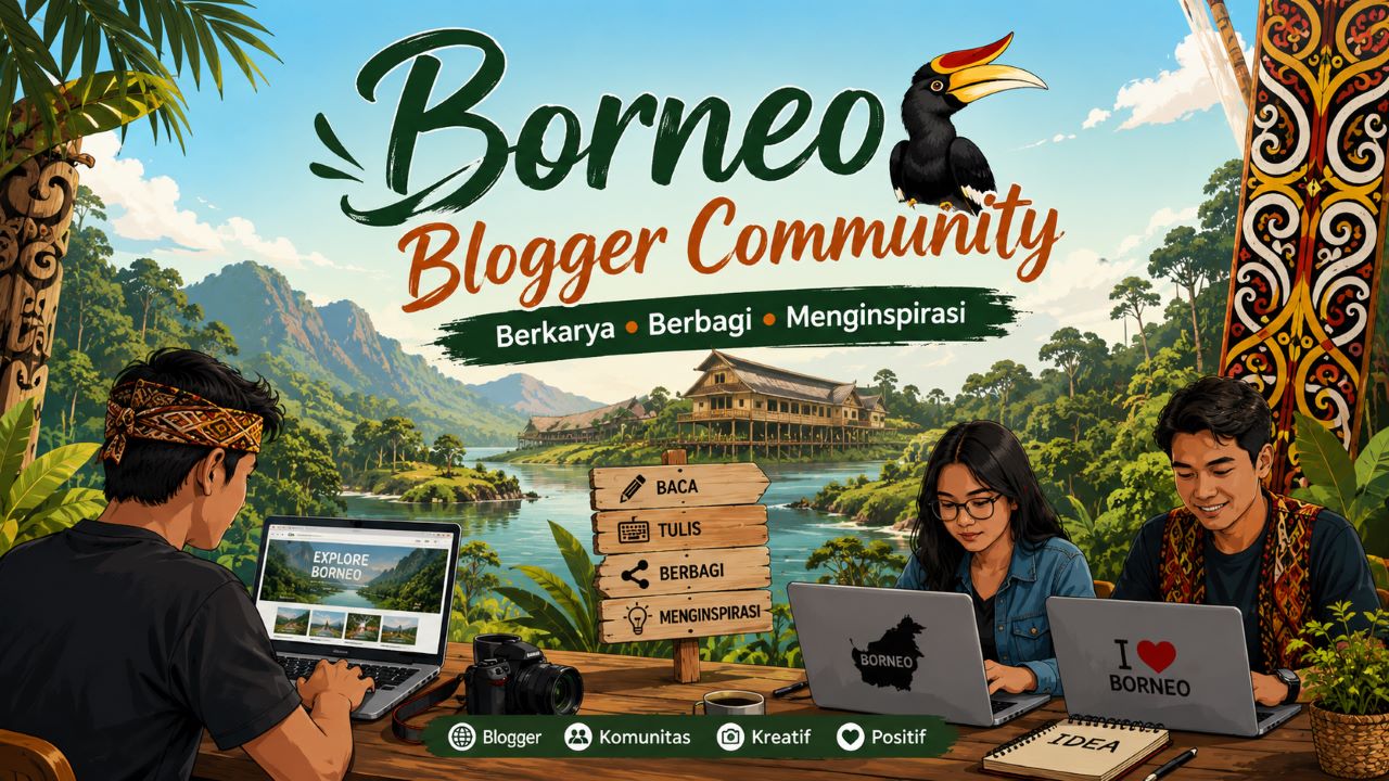 Ilustrasi Borneo Blogger Community