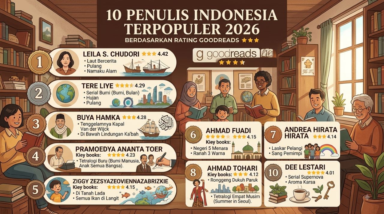 Penulis Indonesia Terpopuler