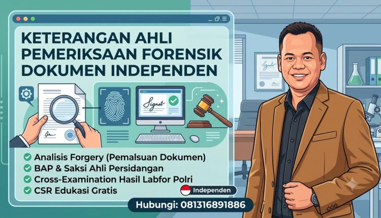Jasa Pemeriksaan Forensik Dokumen Independen Indonesia